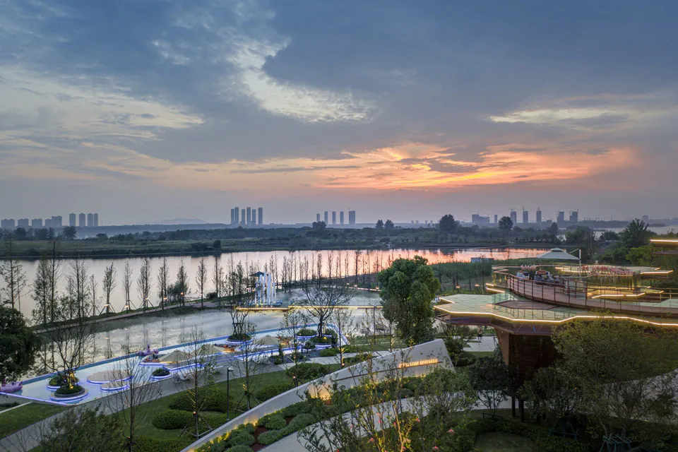 红莲湖示范区景观提升，项目照片 3